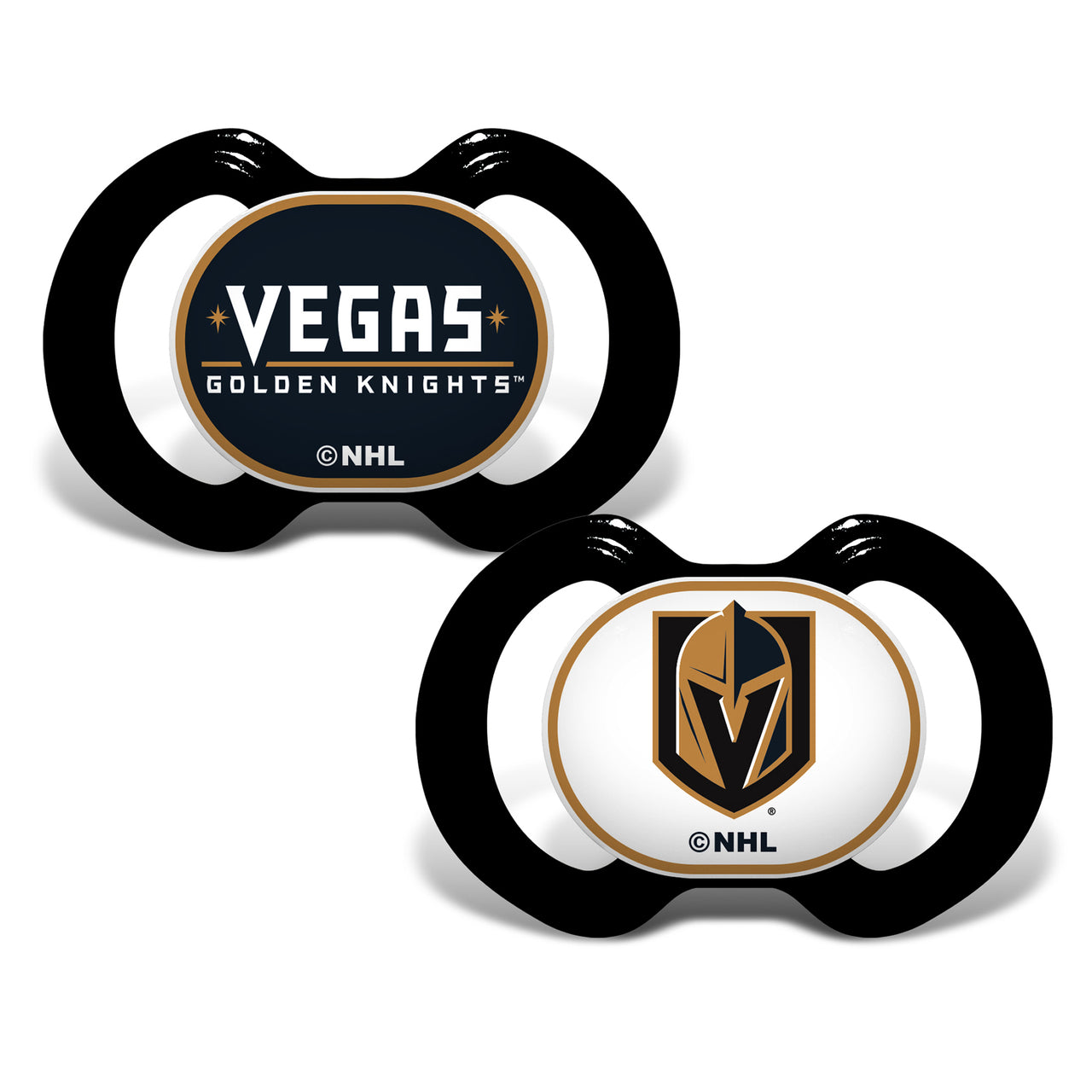 BABY FANATICS LAS VEGAS GOLDEN KNIGHTS 2-PACK PACIFIERS