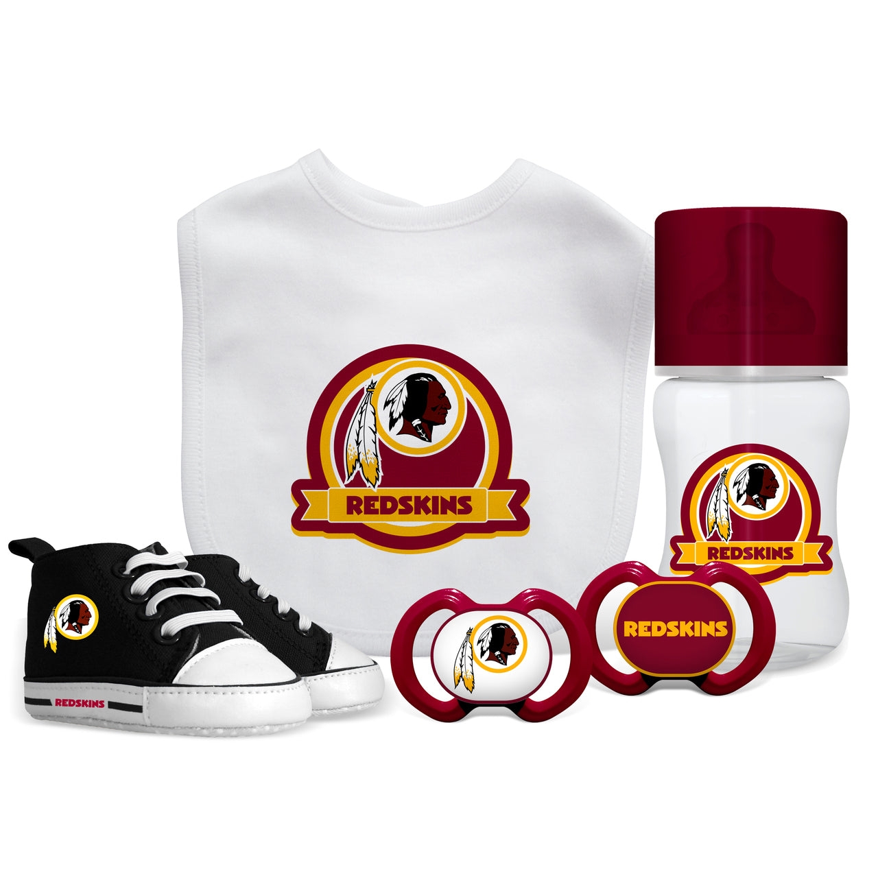 BABY FANATICS NFL WASHINGTON REDSKINS 5-PIECE GIFT SET