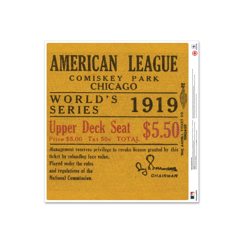 24 Repositionable W Series Ticket Chicago Cubs Right 1919G3R