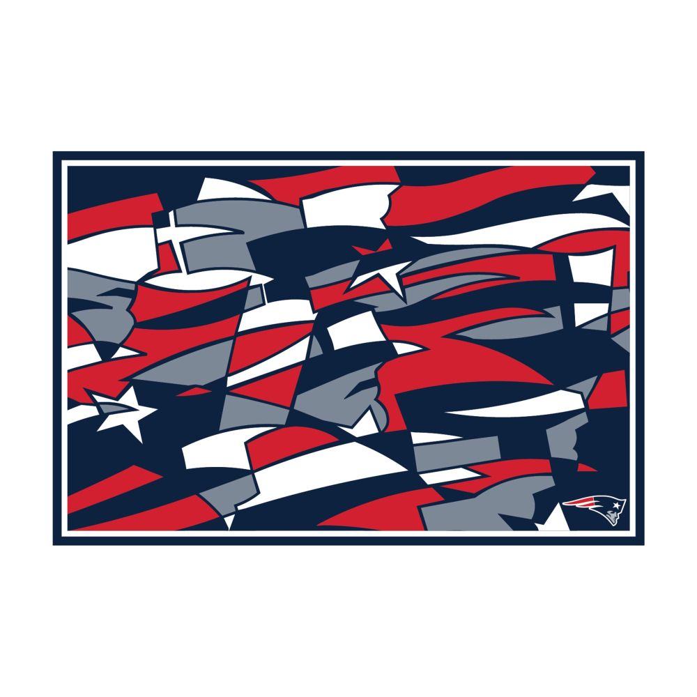 New England Patriots Modern 5' x 7' Tapestry Rug