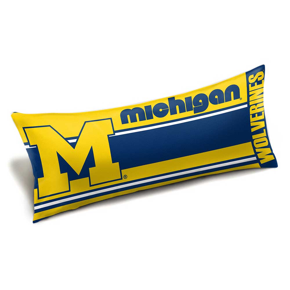 Michigan Wolverines Seal Body Pillow