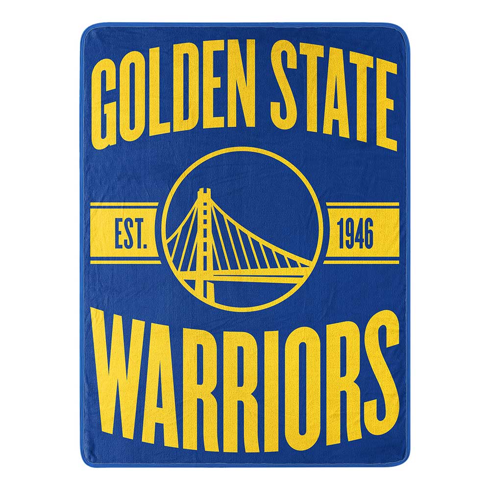 Golden State Warriors NBA Clear Out Micro Raschel Throw Blanket