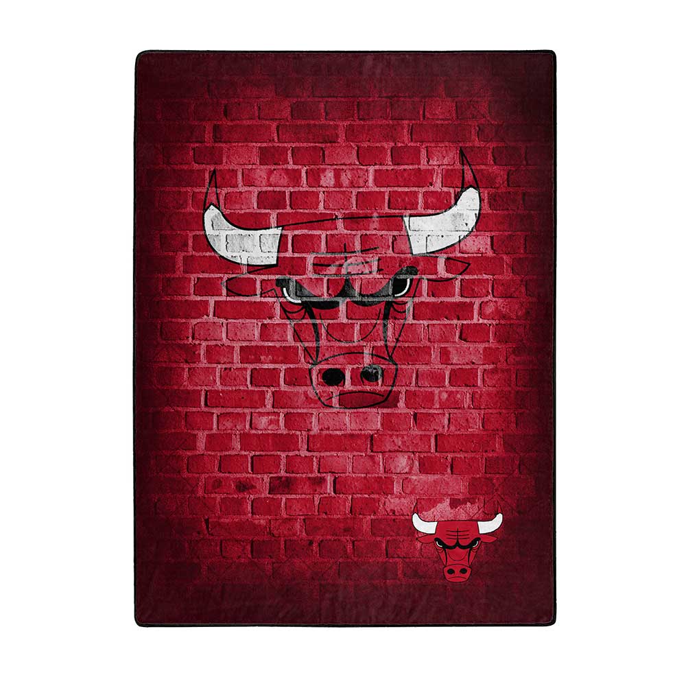 Chicago Bulls NBA Street Raschel Throw Blanket