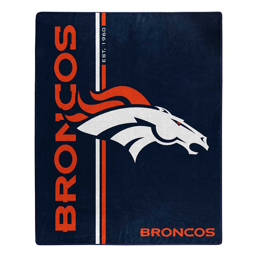 Denver Broncos NFL Restructure Raschel Throw Blanket