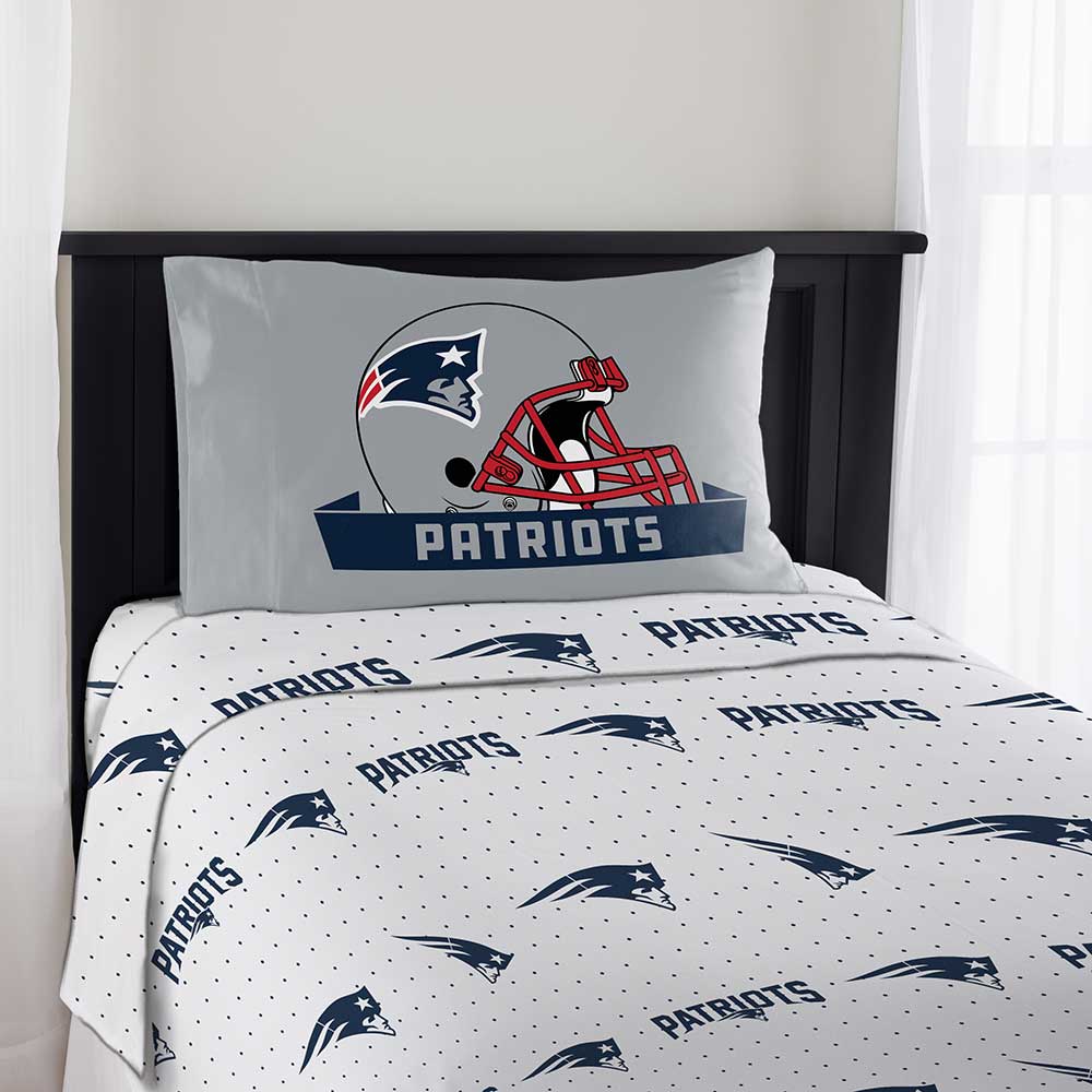 New England Patriots NFL Monument Twin Sheet Set