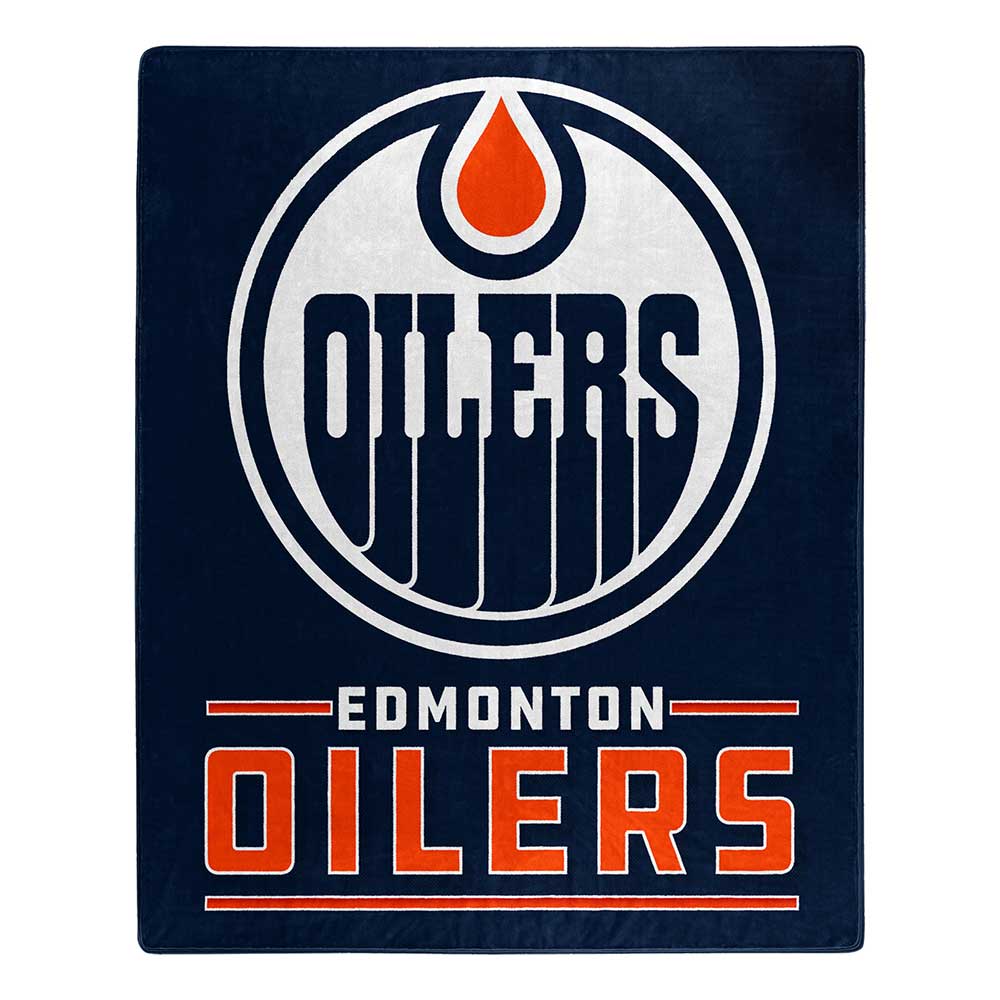 Edmonton Oilers NHL Interference Raschel Throw Blanket