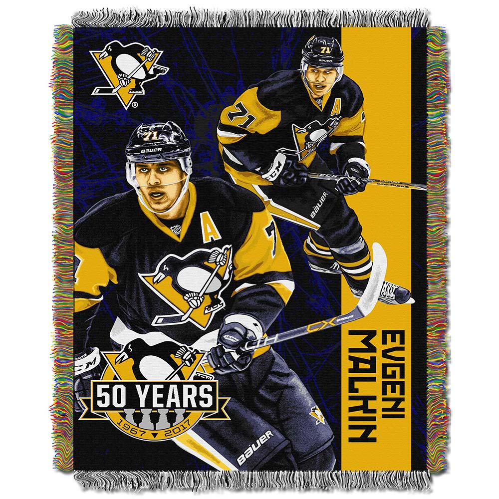 Evgeni Malkin “ Pittsburgh Penguins NHL Players Woven Tapestry Throw Blanket