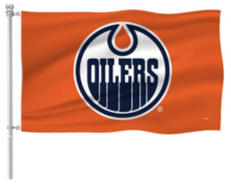 Edmonton Oilers 11.5 x 15 Double Sided Car Flag