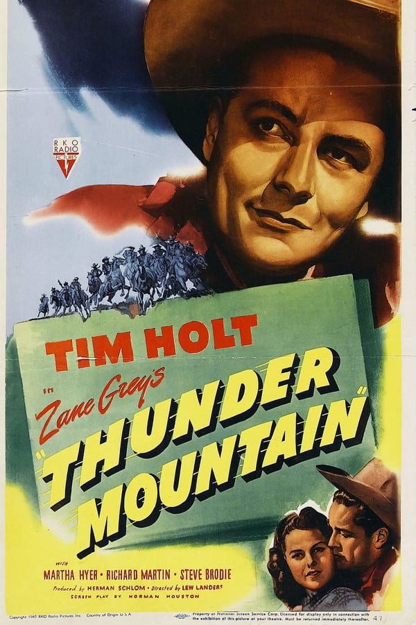 Thunder Mountain (1947) - Tim Holt DVD - Elvis DVD ...
