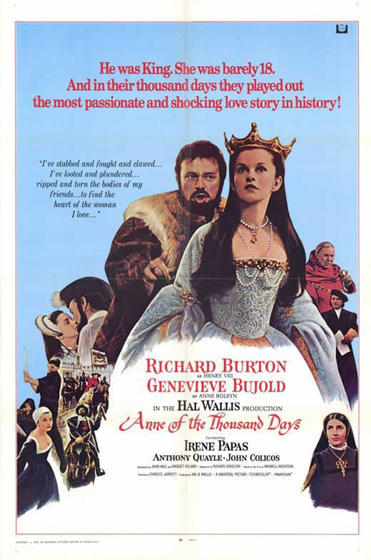 Anne Of The Thousand Days 1969 Richard Burton Dvd