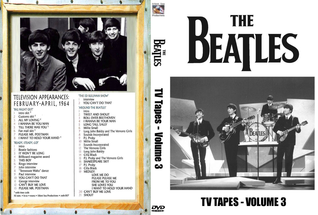 The Beatles Tv Tapes Vol 3 Dvd Elvis Dvd Collector Movies Store