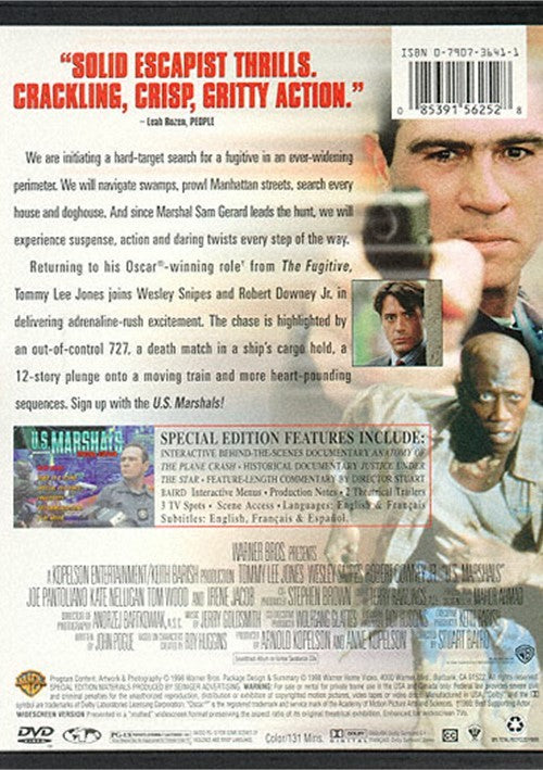 U.S. Marshals (1998) - Tommy Lee Jones. DVD - Elvis DVD ...