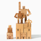 Cubebot wooden robots by Areaware