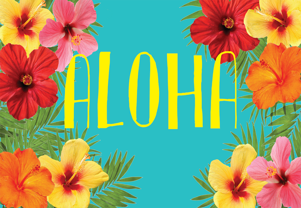 Aloha Welcome Mat Shut The Front Door By Unique Textile Printing