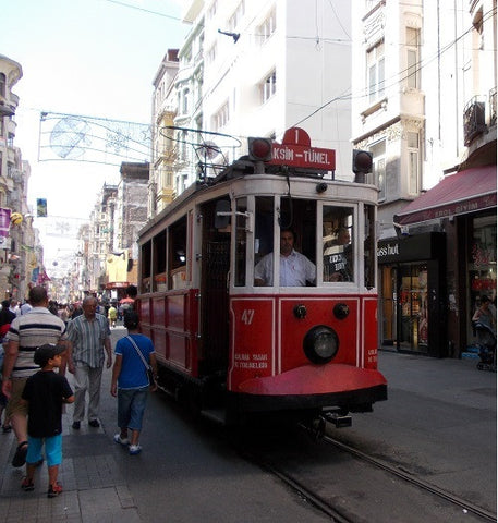 Tram from Tunel to Taksim, Istanbul 