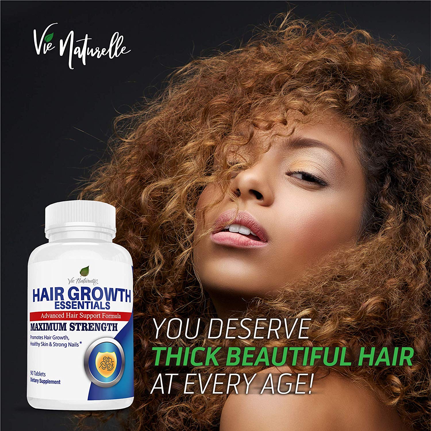 Hair Vitamins for Faster Hair Growth - Advanced Hair Growth Essentials -  Vie Naturelle