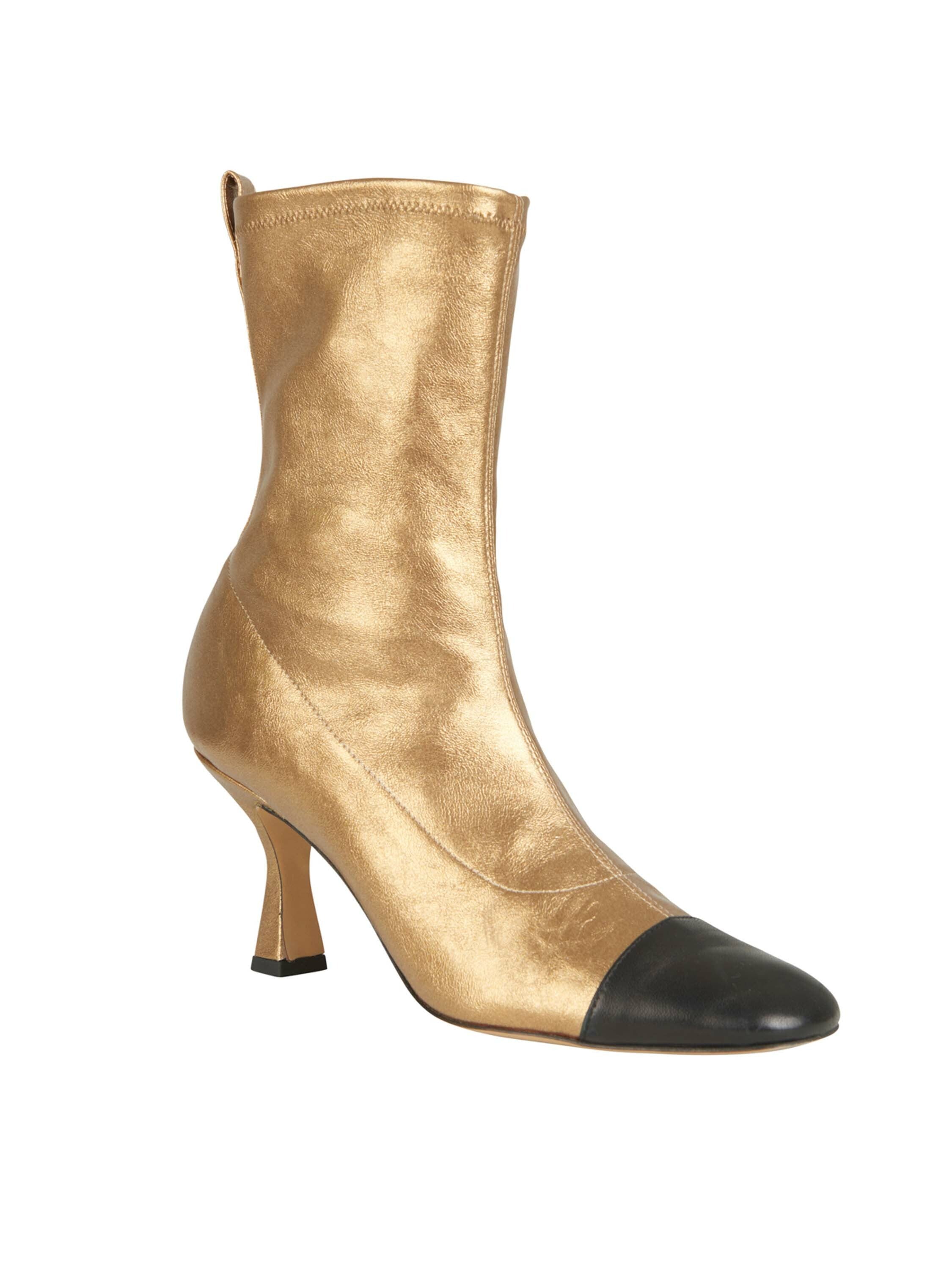 Jelena Heel Boots Gold-Black