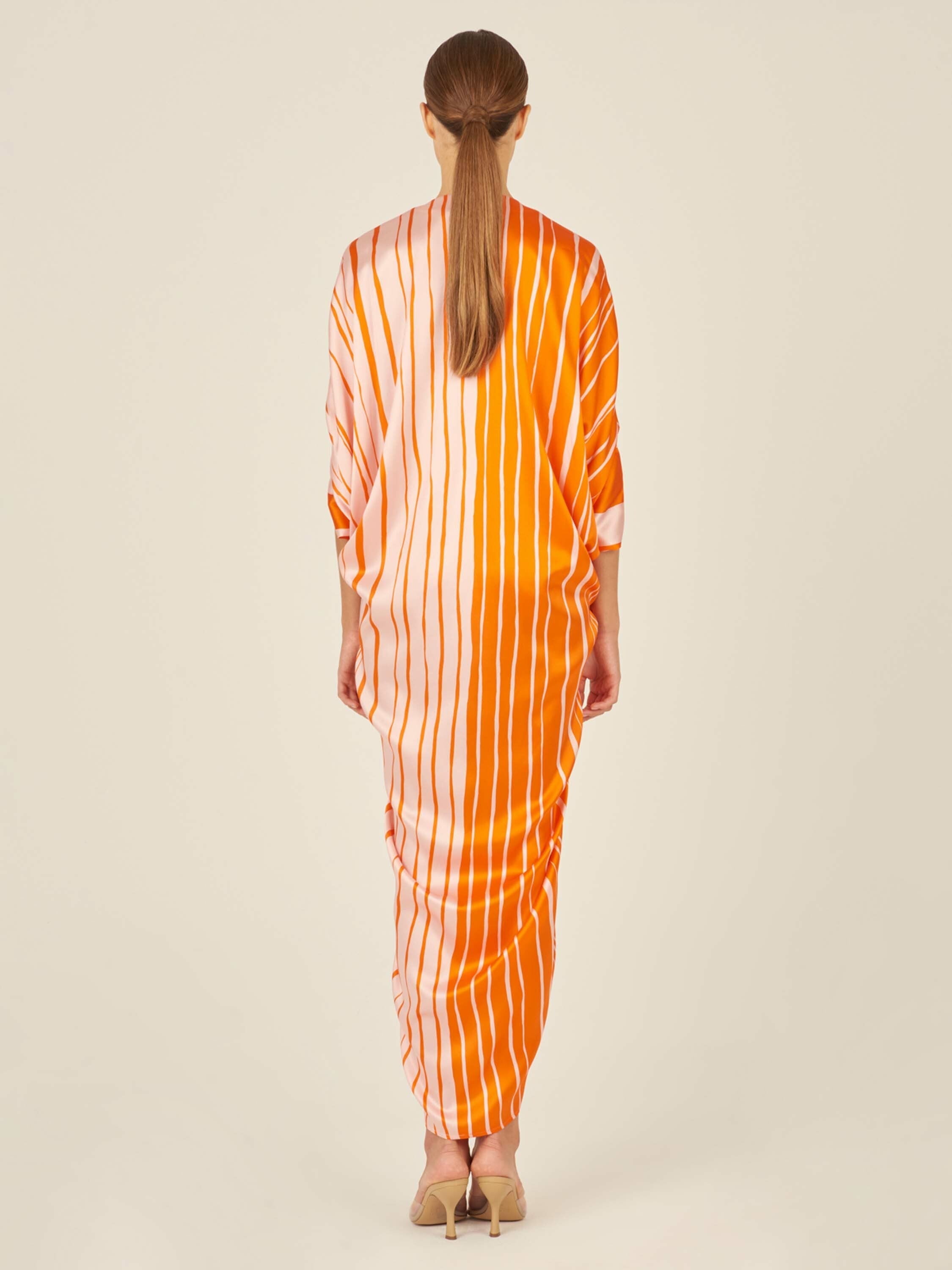 Cloister Dress Orange Pink