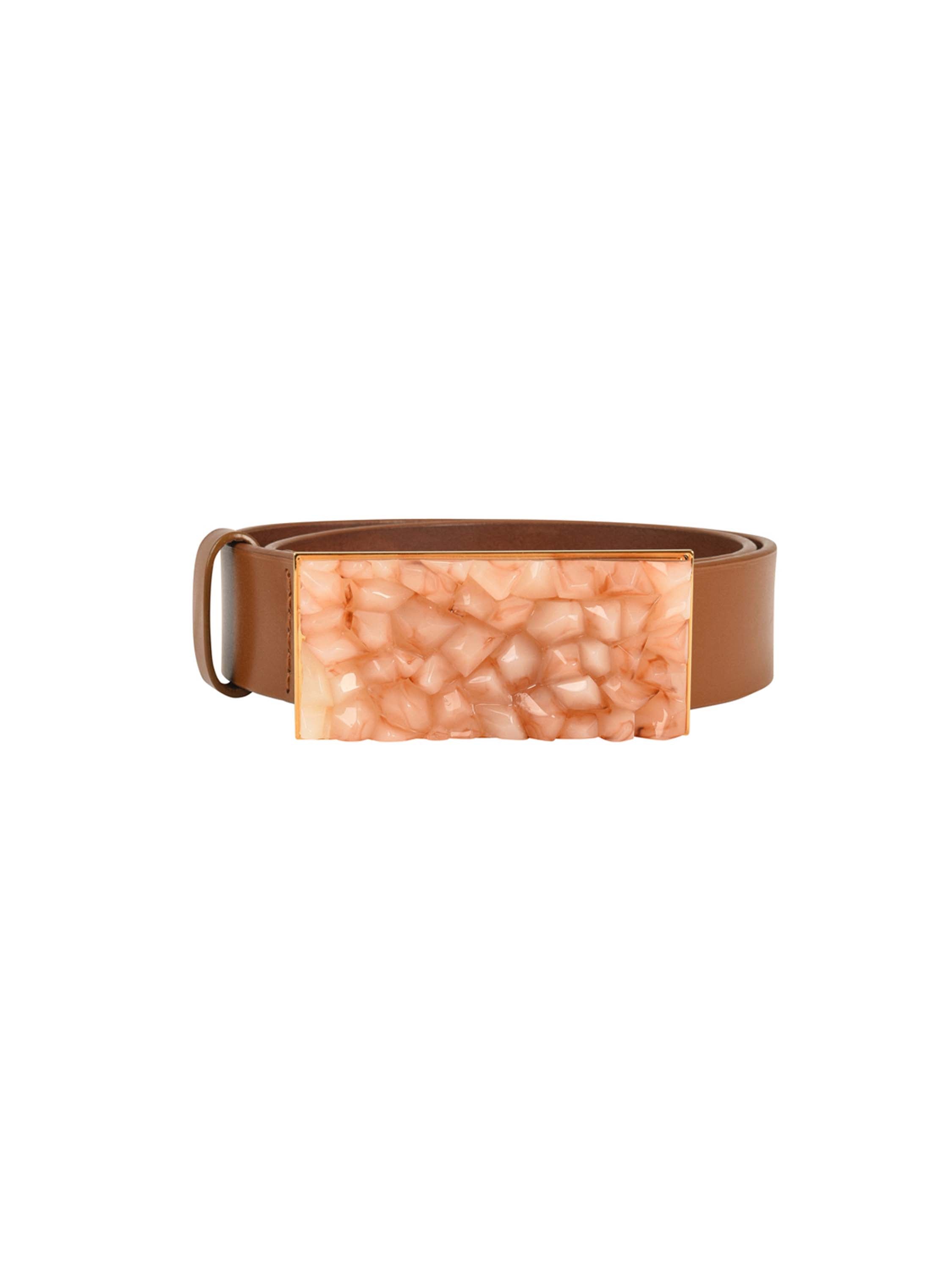 Silvia Tcherassi Dora leather belt - White