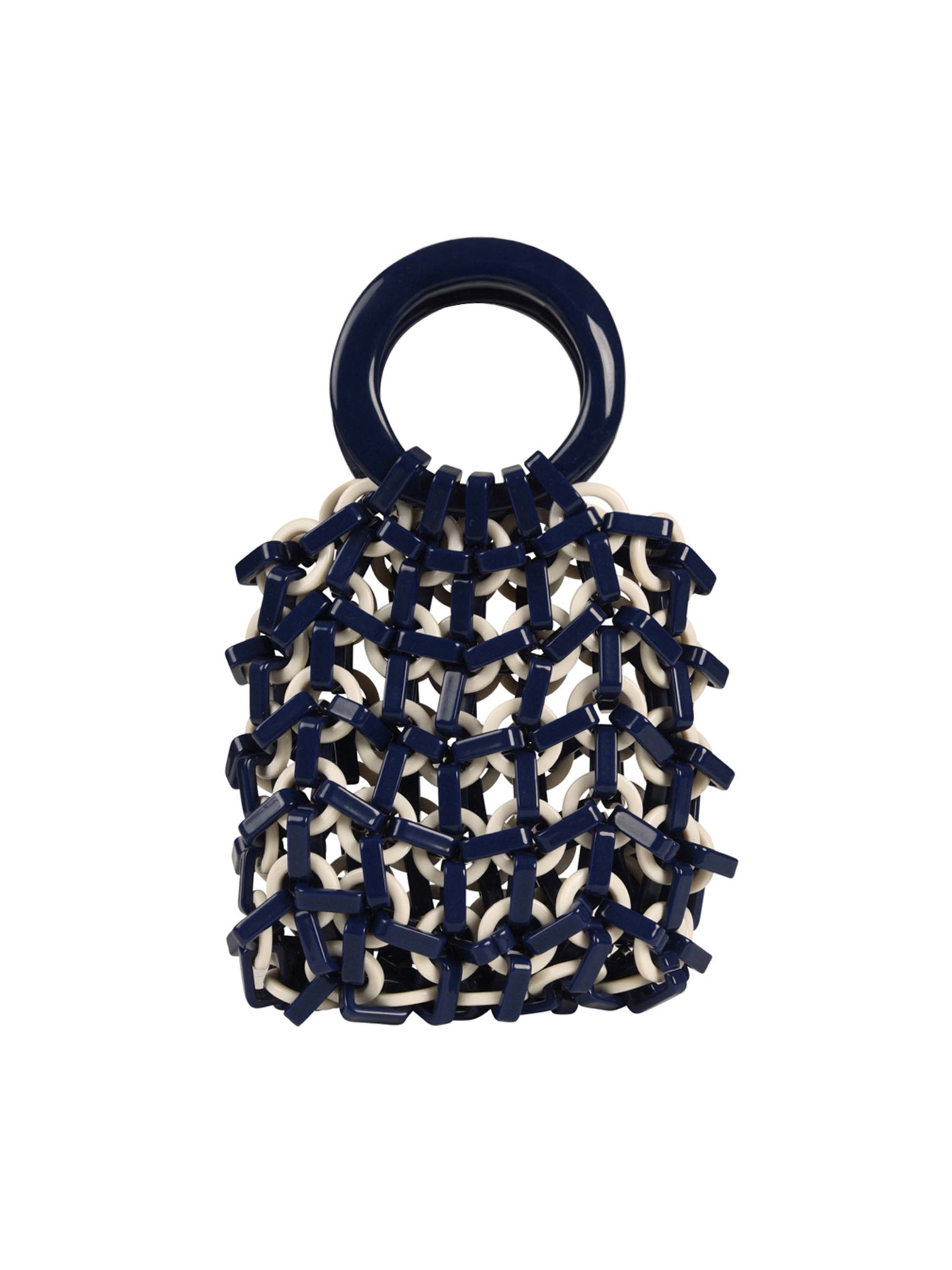 Omegna Handbag Navy / White