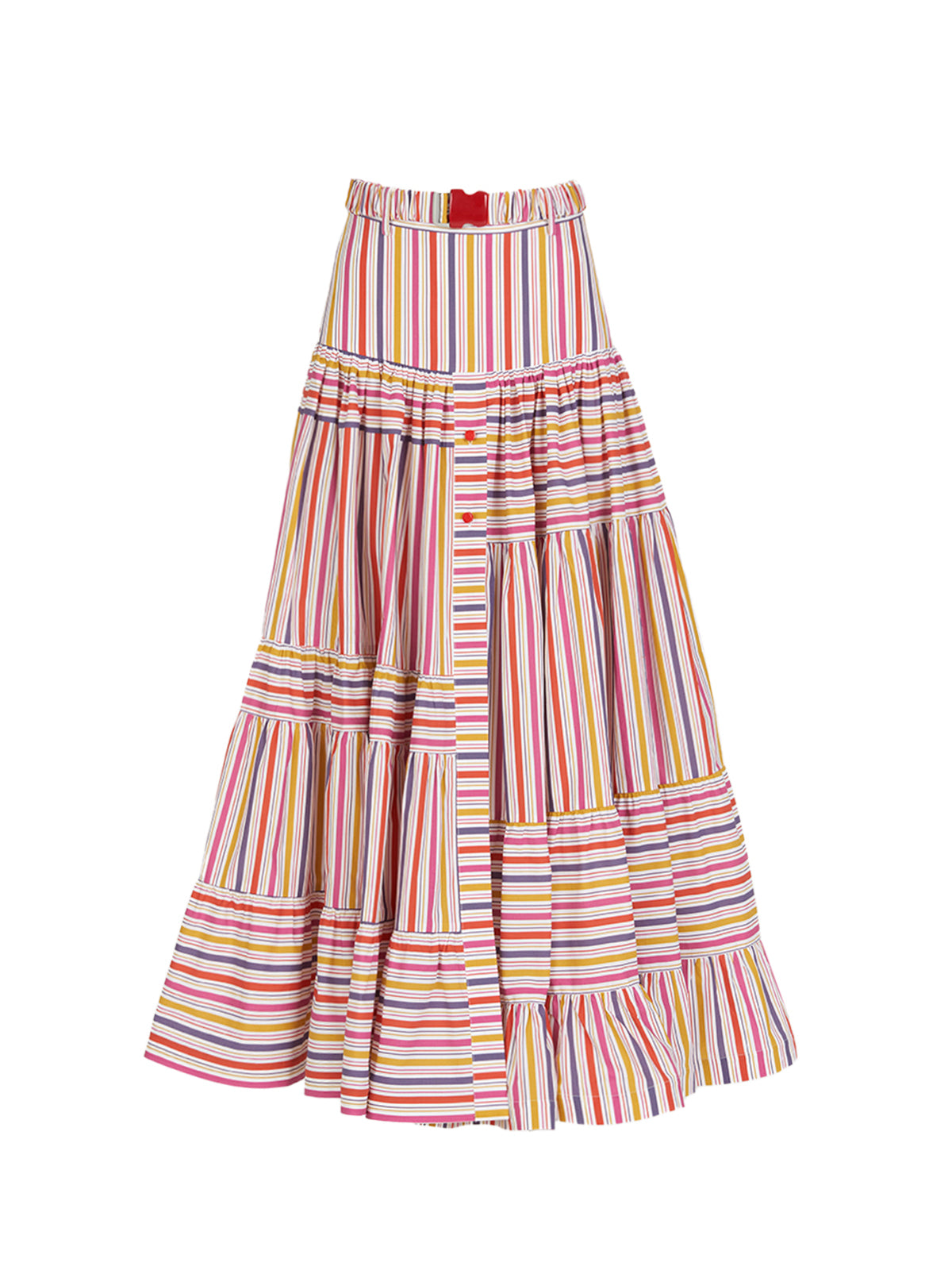 Magnolia Skirt Golden Magenta Stripes