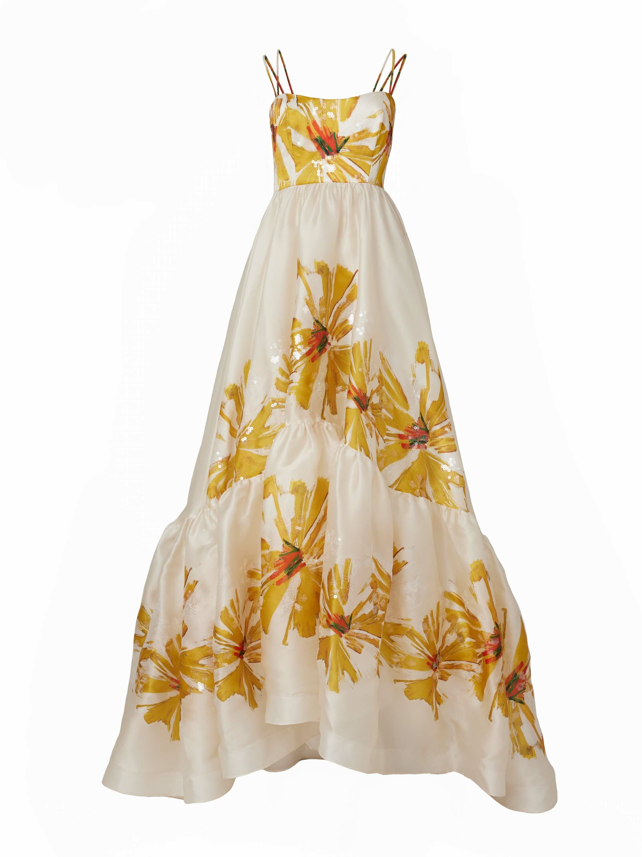 Amira Dress Canary Floral - Silvia Tcherassi US product image