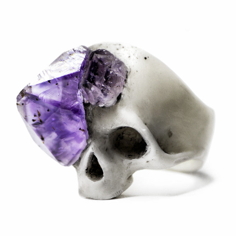 marble skull ring