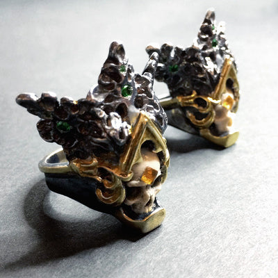 EMERALD CROWN RING - Macabre Gadgets 