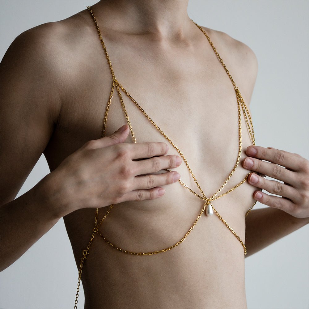 Bondage Body Chain – Seeress Silver