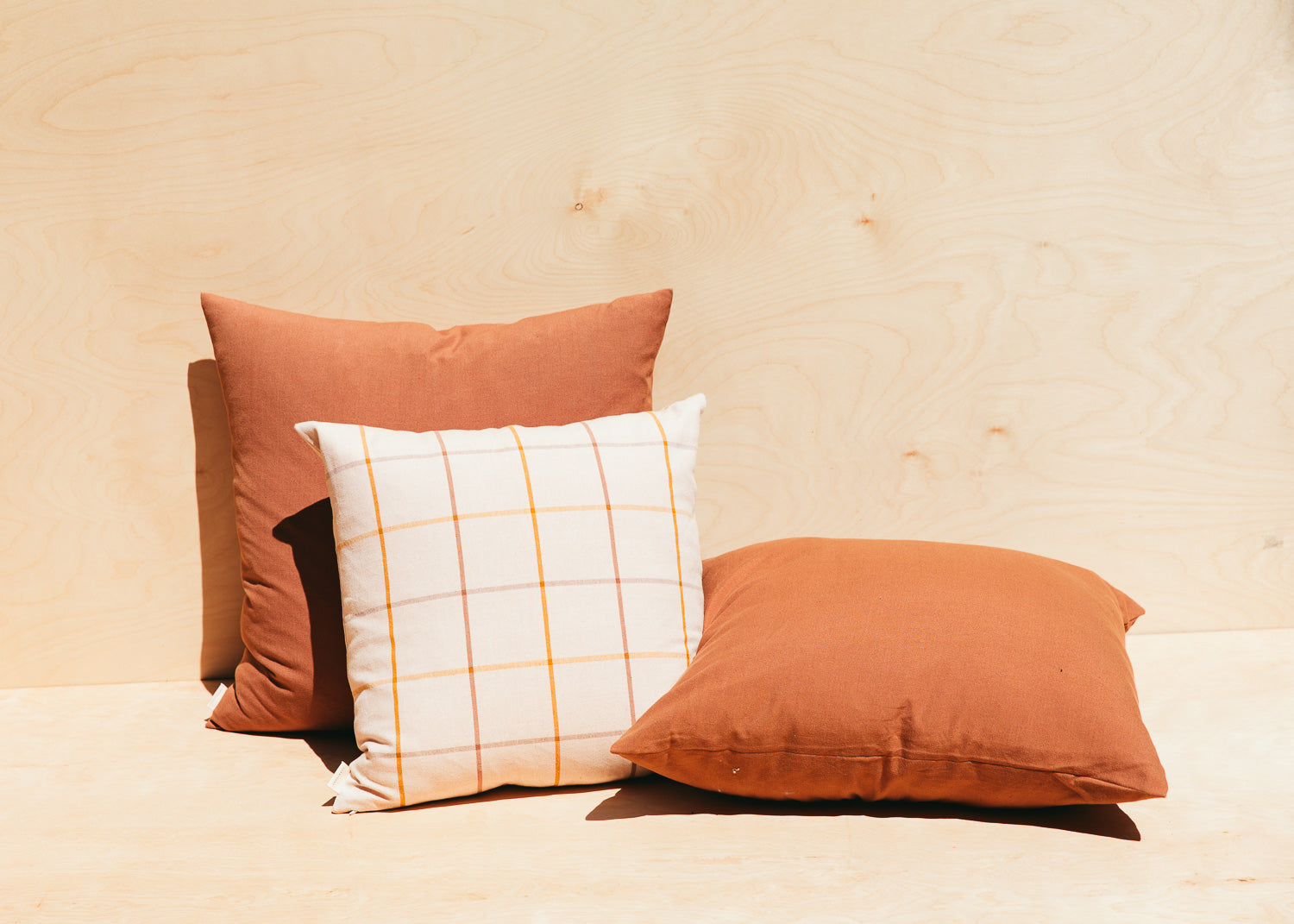 Brown Cotton Pillow | 24" | Sample