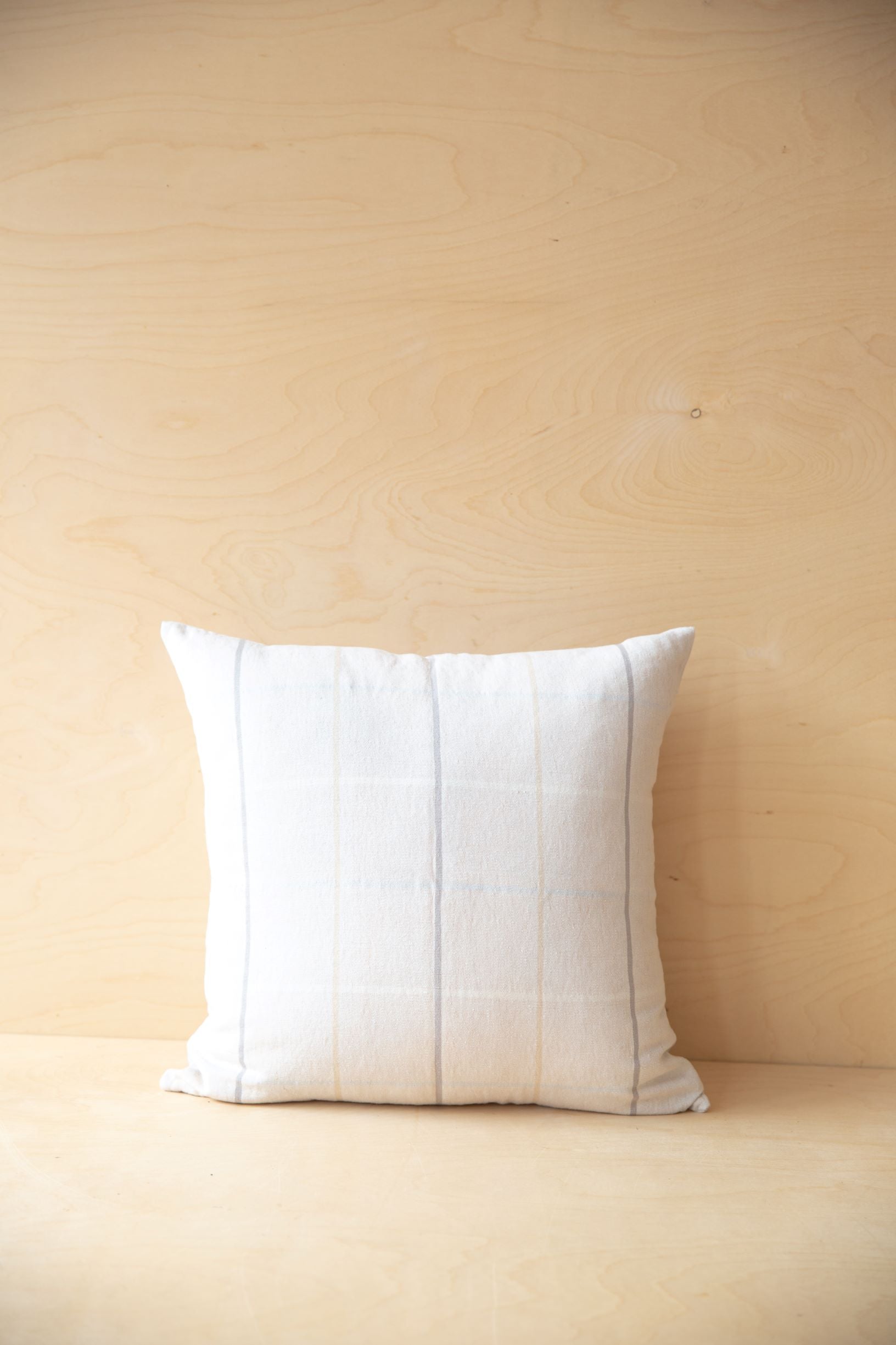 Reja Pillow | Grey Windowpane | Sample