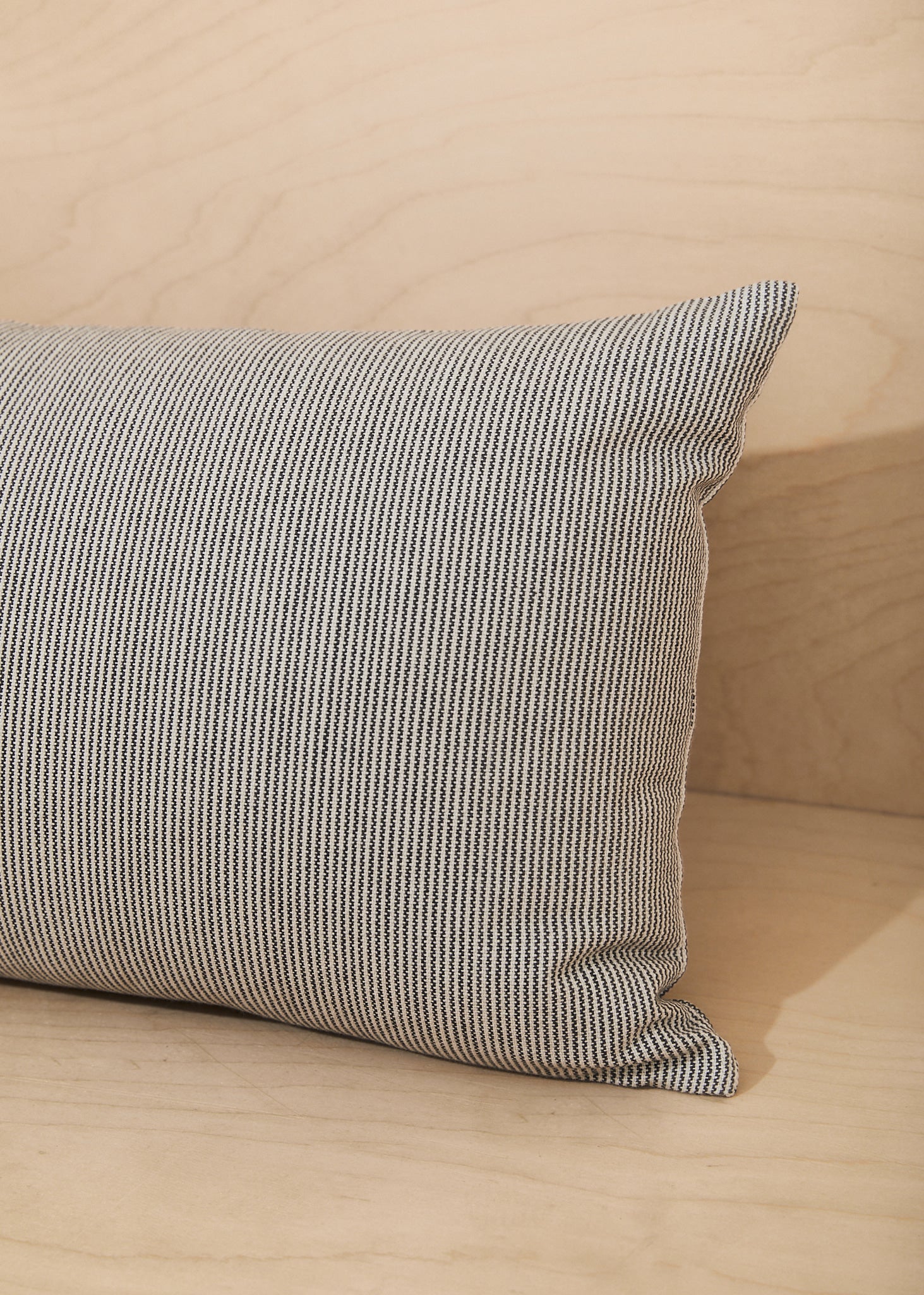 Pinstripe Lumbar Pillow Cover | Iron