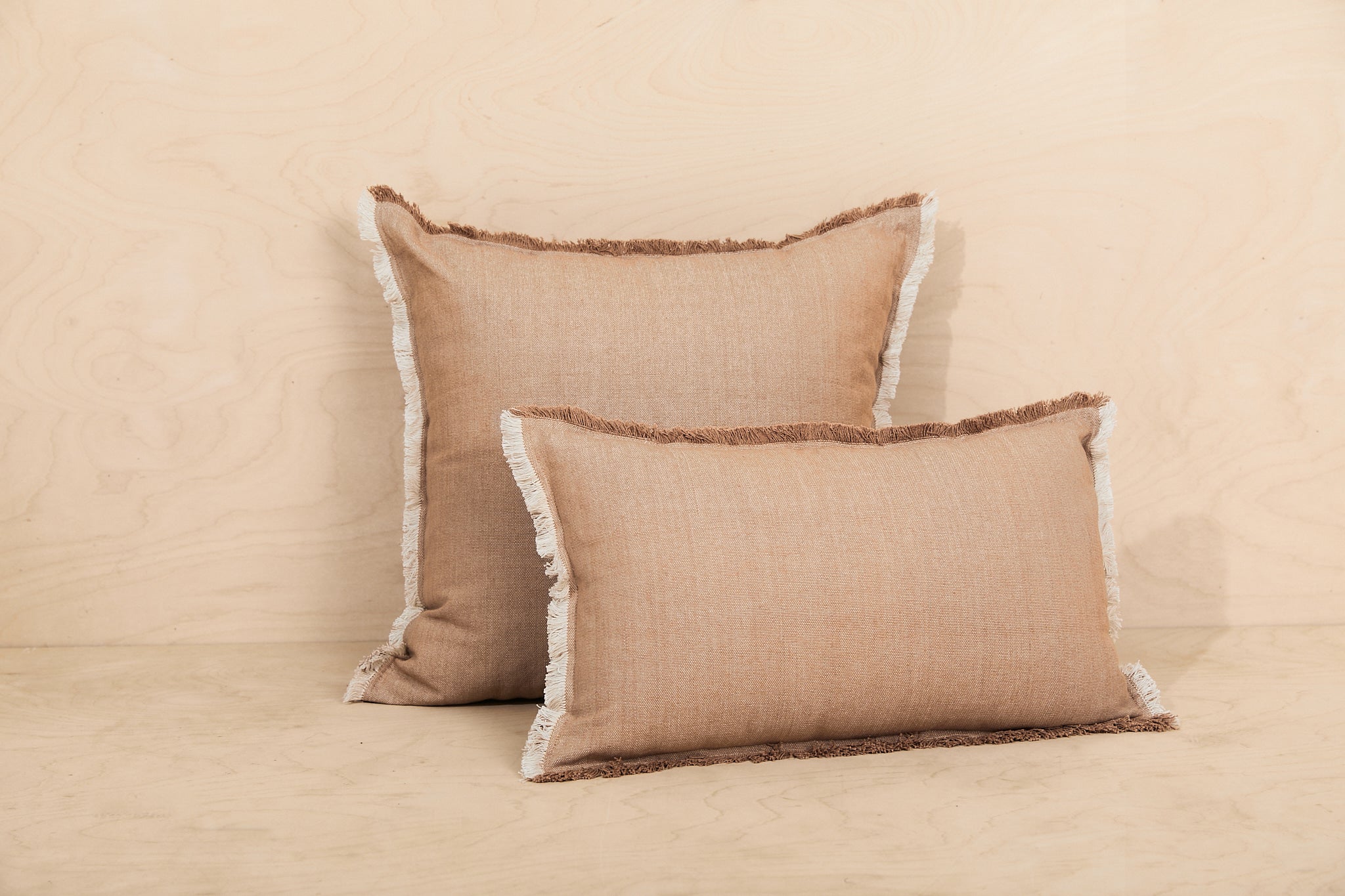 Chambray Pillow Cover | Clay