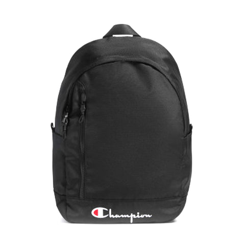 champion black script logo backpack