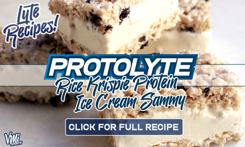 RICE KRISPIE PROTEIN ICE CREAM SAMMY