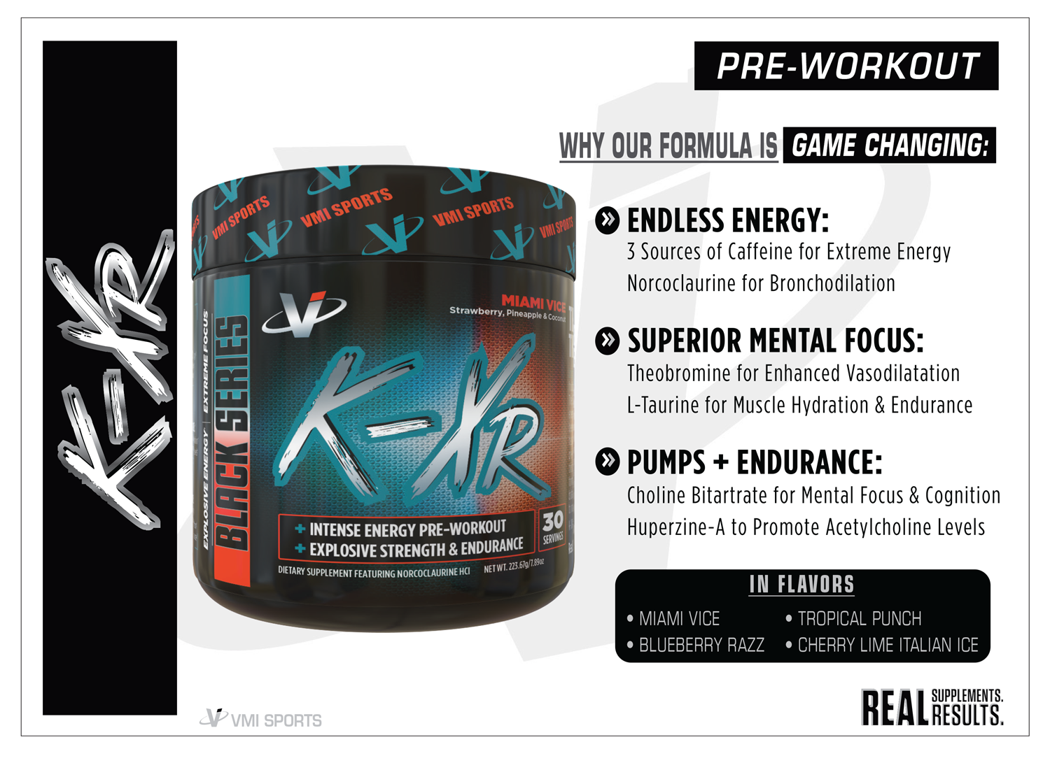  Vmi sports k xr pre workout for Push Pull Legs