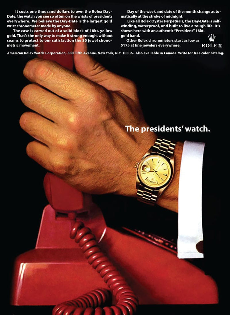 Rolex President Ad