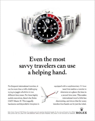 Rolex Fat Lady GMT Advertisement