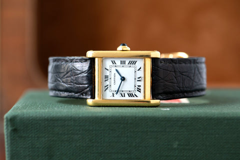 1980s Cartier Paris Tank Normale 18K YG (Ref. 78092)