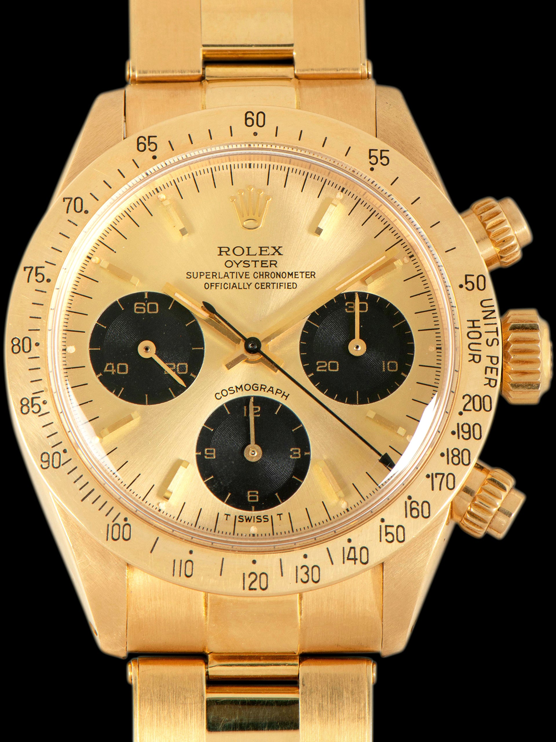 Image of 1979 Rolex Daytona 18K YG (Ref. 6265) Champagne Dial W/ Rolex Guarantee Paper