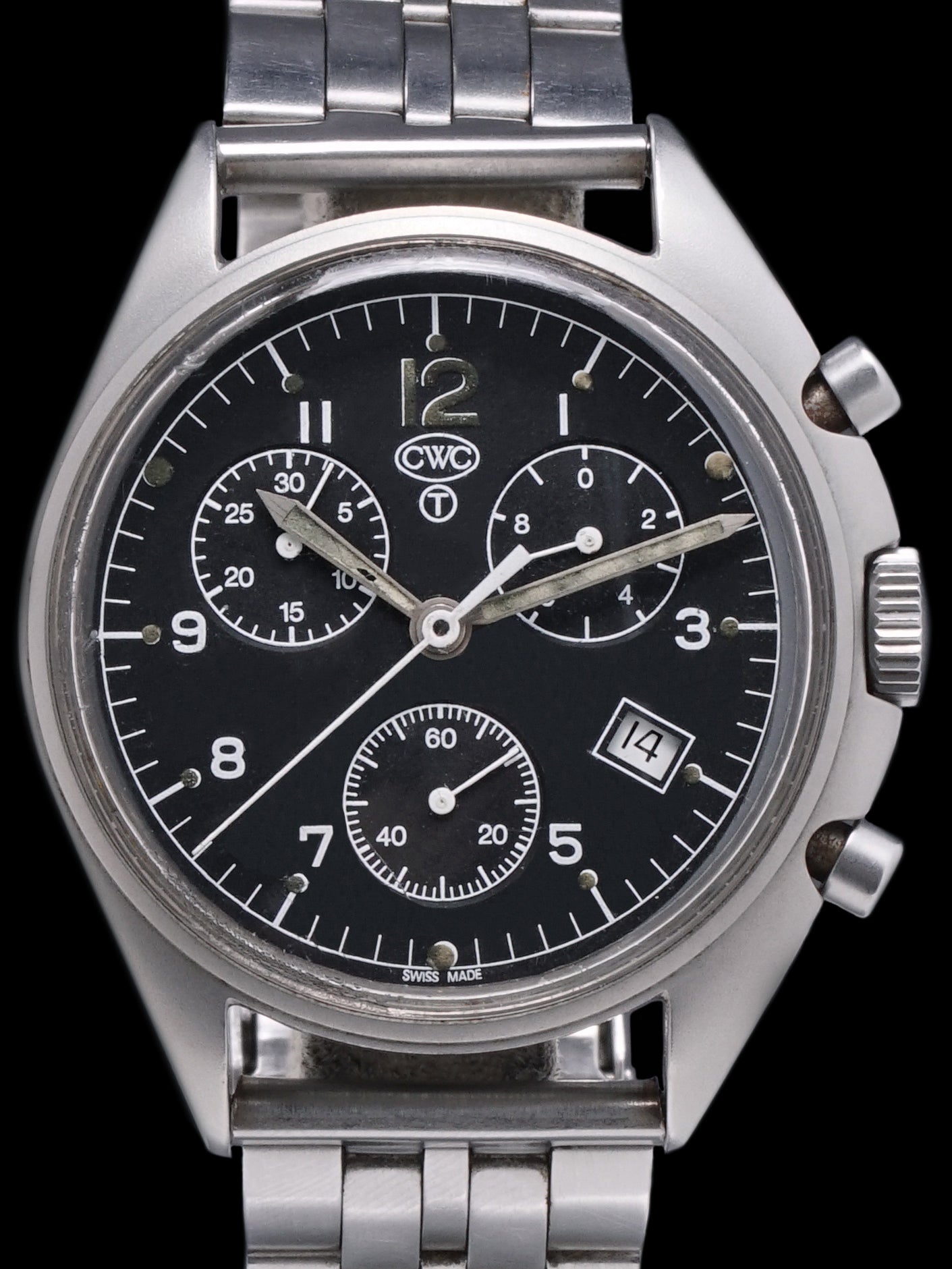 1990s CWC Quartz Military Pilots Chronograph 