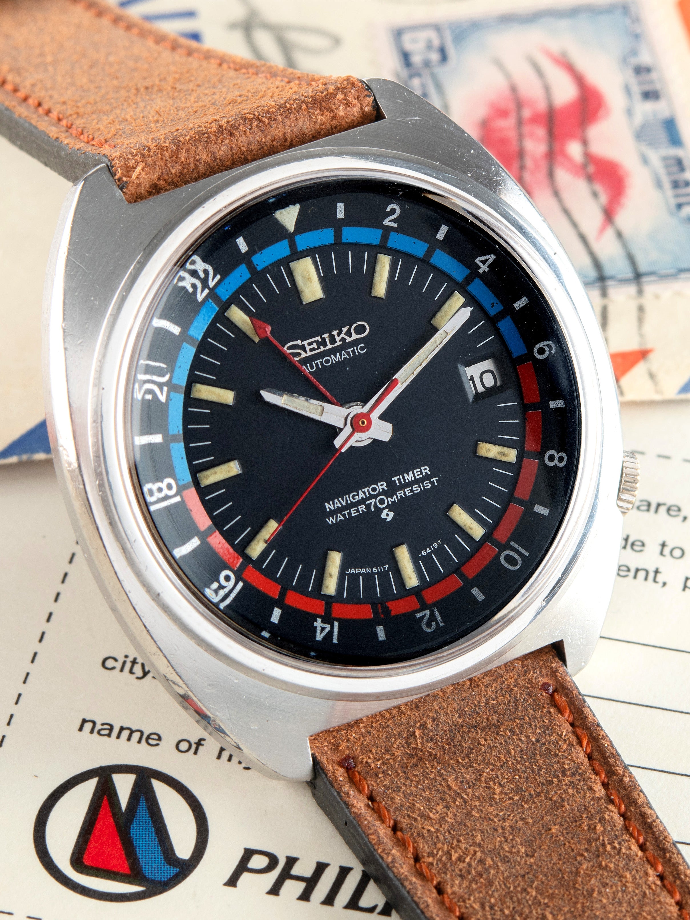 1971 Seiko Navigator Timer GMT (Ref. 6117-6410)