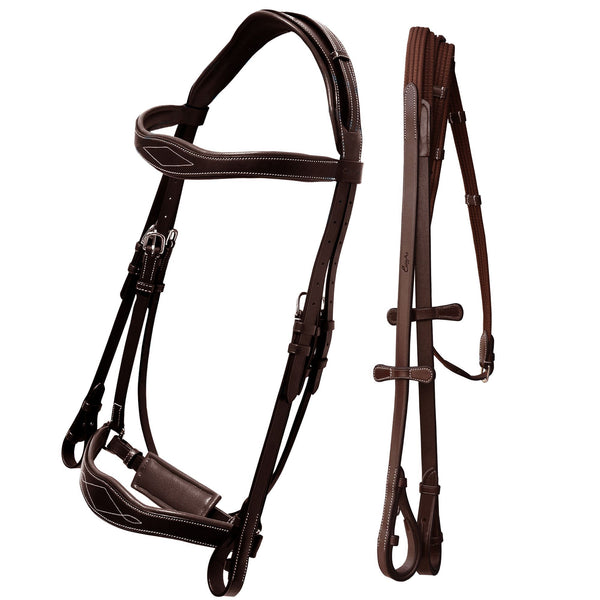 English Bridle Reins for Hobby Horse, Tack Set for Hobbyhorse, Removable  Browband and Noseband -  Finland