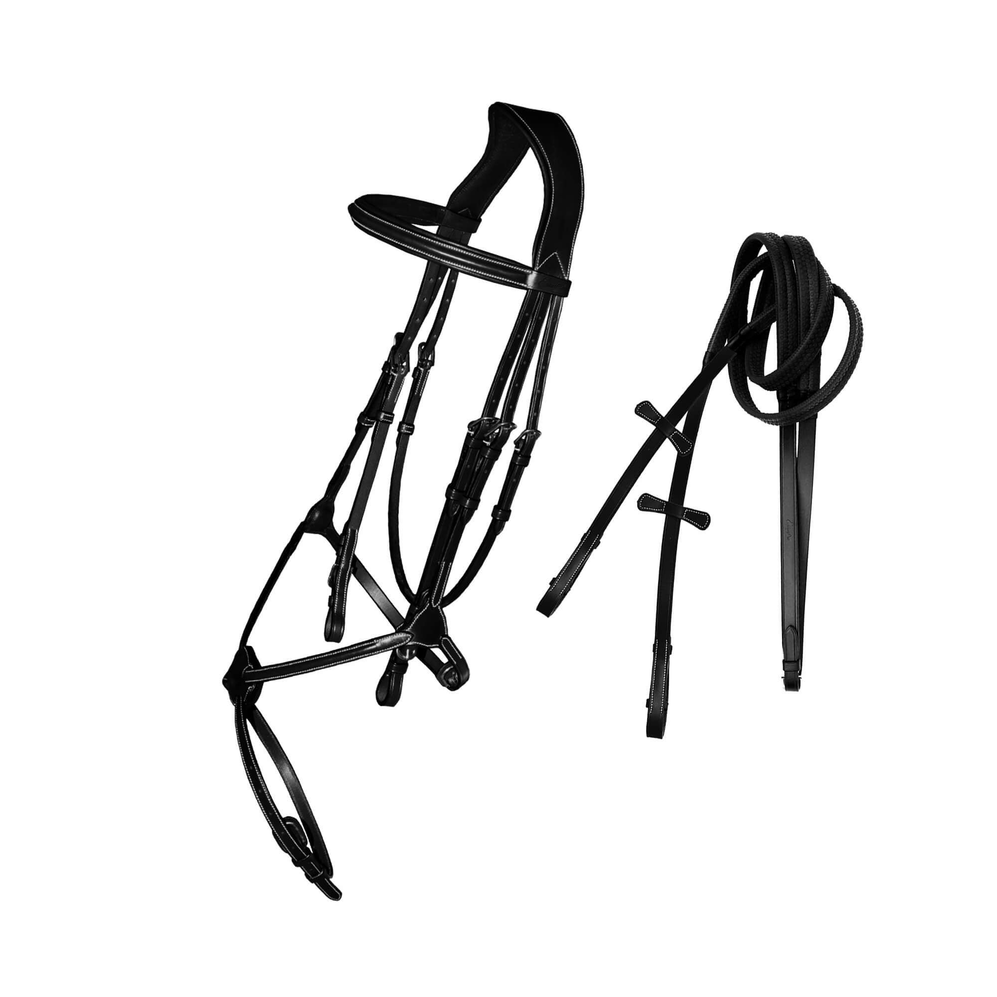 ExionPro SS Clincher Figure 8 Bridle with Rubber Reins