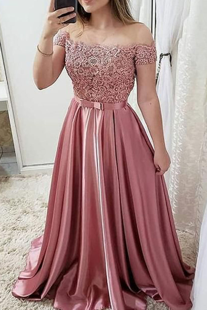 dusty rose ball gown