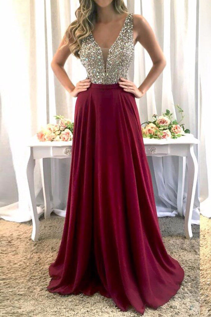 burgundy dress chiffon