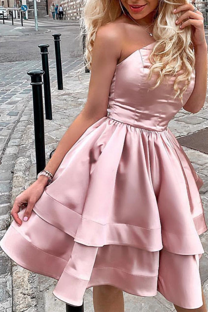 pink dress cocktail party