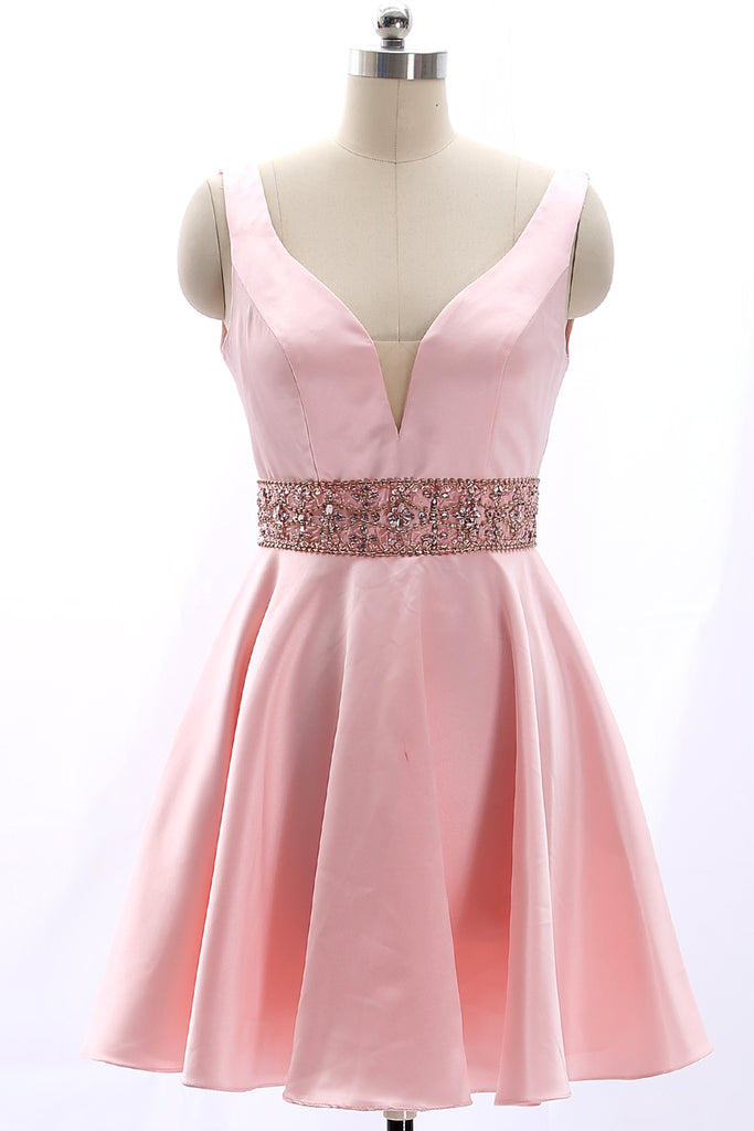 pink mini party dress