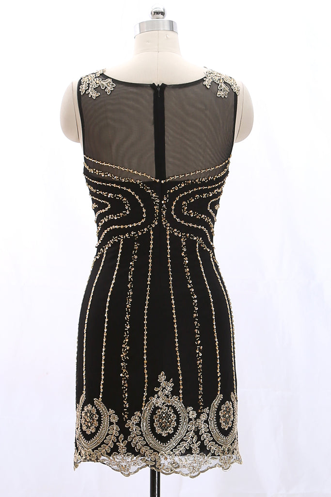 gold and black homecoming dress