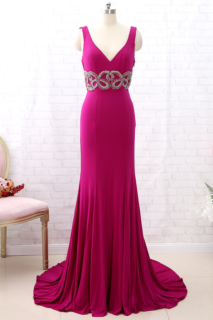 fuchsia formal evening dresses